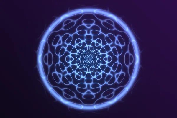 A CymaGlyph pattern shown in the CymaScope app